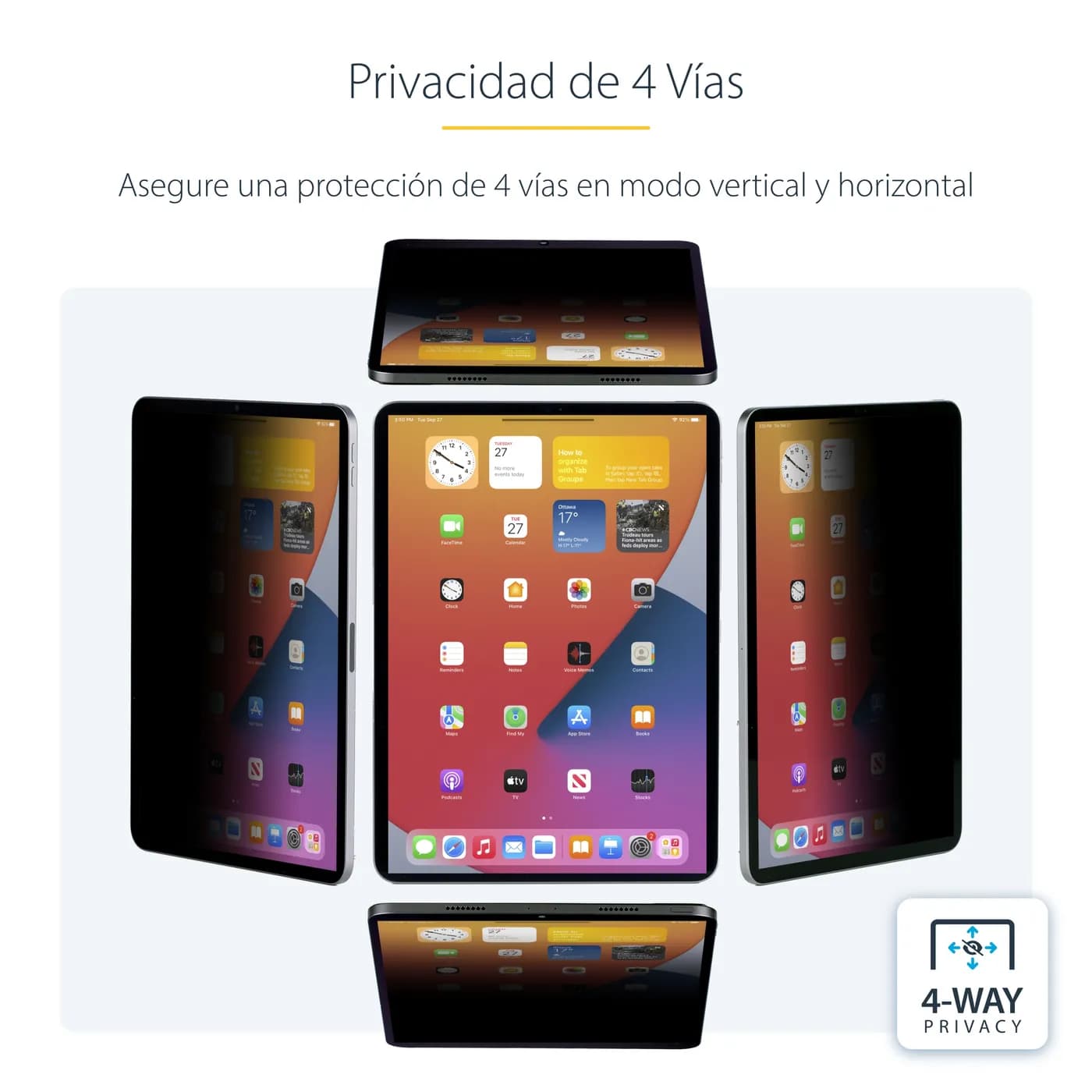 StarTech.com 129IP-PRIVACY-SCREEN filtro para monitor 32.8 cm (12.9")  10