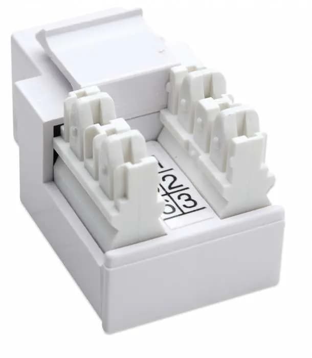 Intellinet JACK RJ11 RJ12 KEYSTONE DE IMPACTO BLANCO 5