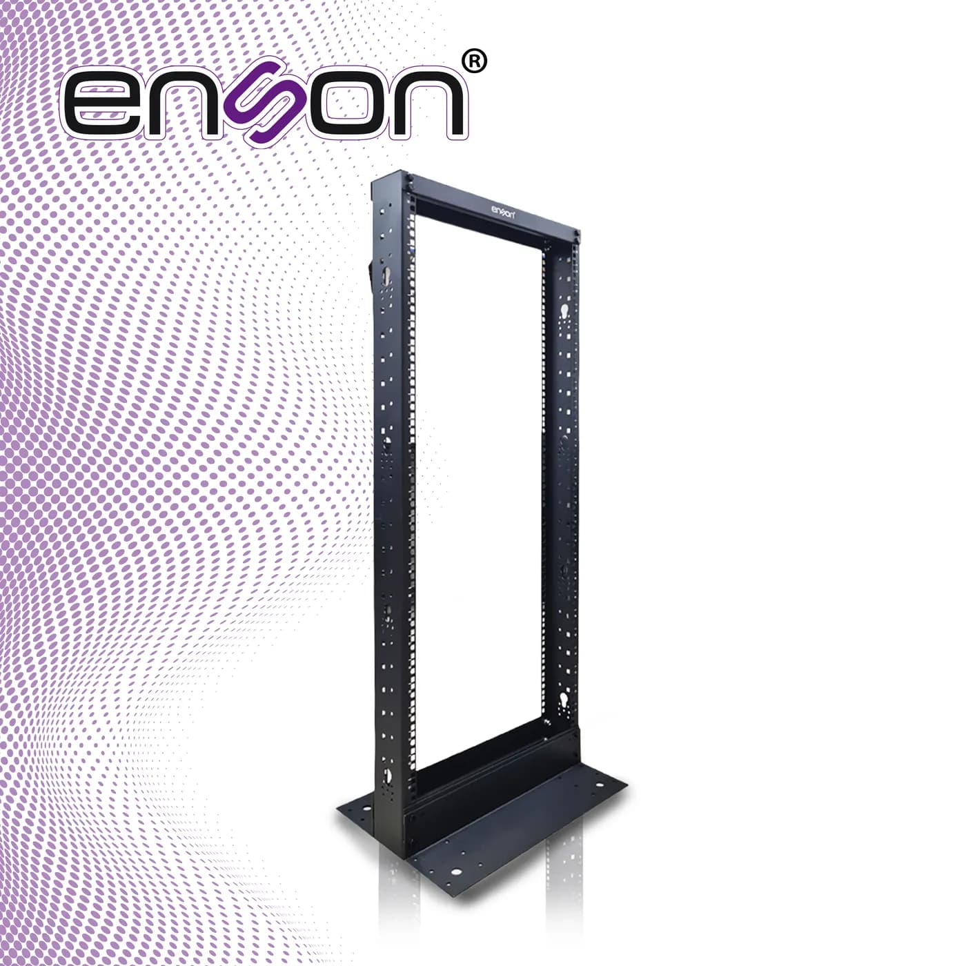 RACK VERTICAL ENSON ENS-RACK248 DE 25UR DOS POSTES EMPOTRABLE IDEAL PA 3