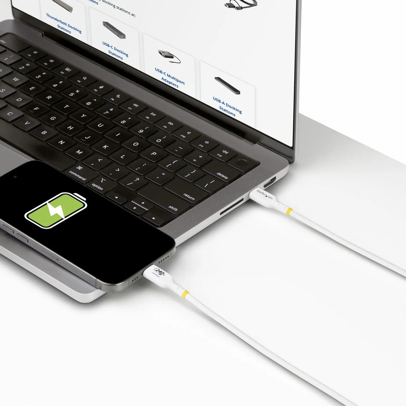 StarTech.com Cable de Carga para Portáti USB-C de 4m - Cable USB Tipo  7