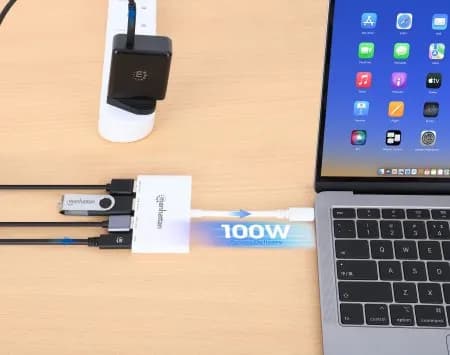 Manhattan 168434 nodo concentrador USB 3.2 Gen 1 (3.1 Gen 1) Type-C 50 5