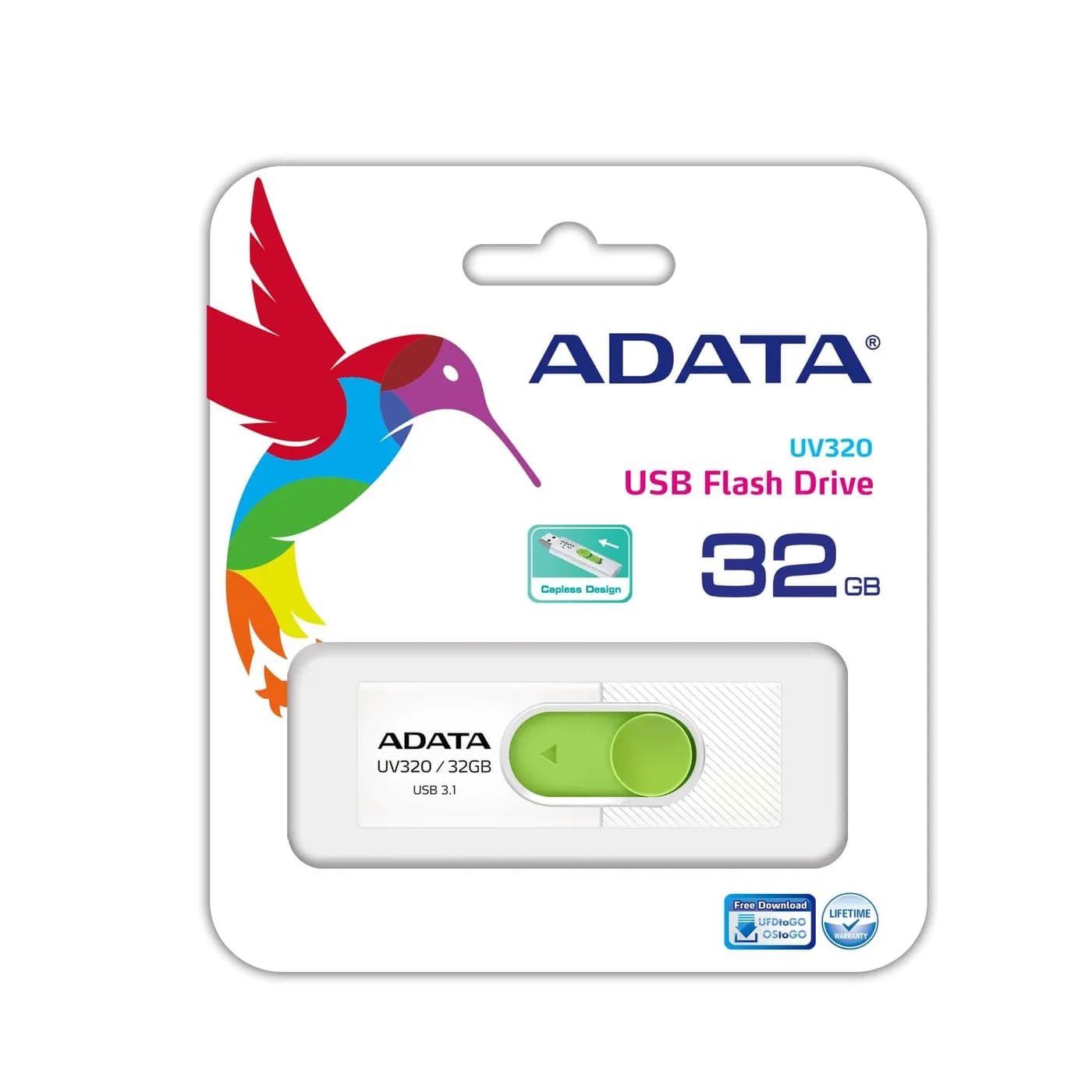 ADATA UV320 unidad flash USB 32 GB USB tipo A 3.2 Gen 1 (3.1 Gen 1) Ve 3