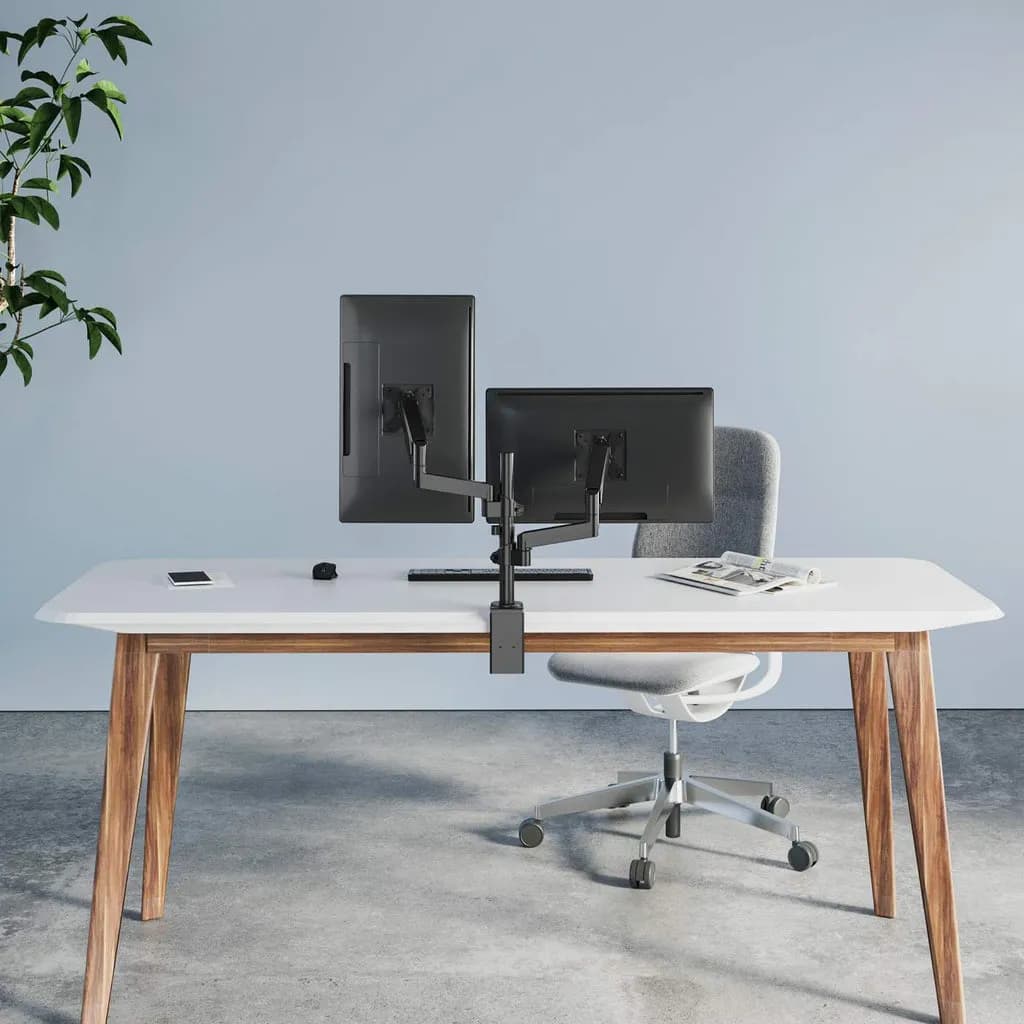 Manhattan Soporte universal para dos monitores, con pistón a gas 8