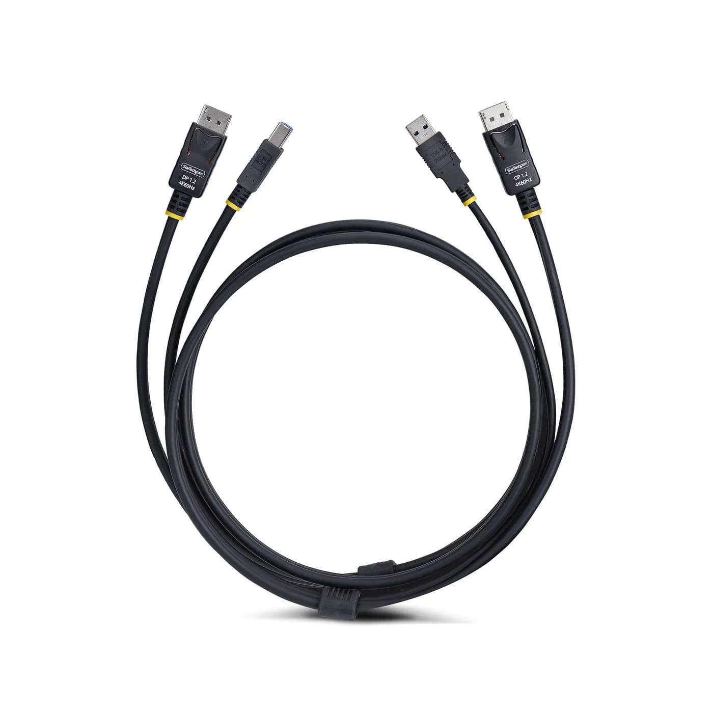 StarTech.com Cable KVM DisplayPort y USB 3.0 5Gbps de 1.8m - 4K 60Hz - 4