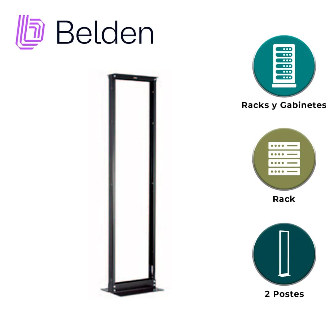 RACK VERTICAL DE 2 POSTES BELDEN XDR8419-310N / INTERIOR / NEGRO / 45U 2