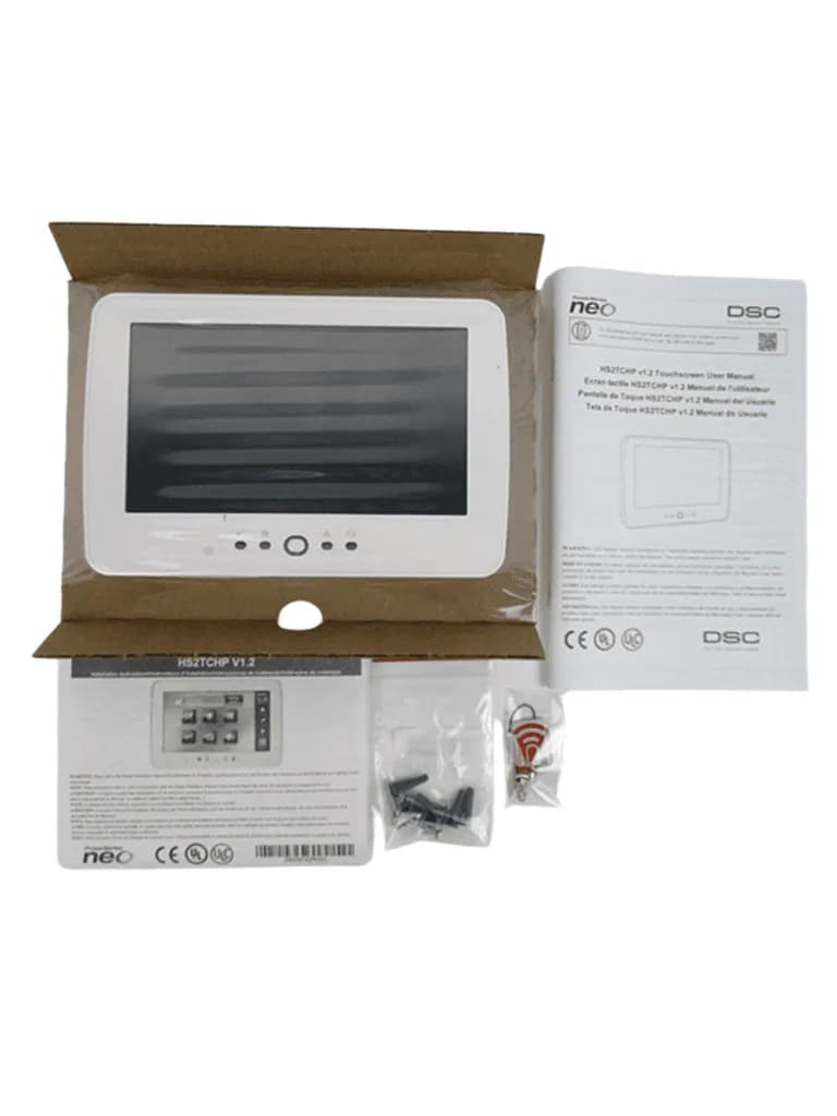 DSC HS2TCHPN - Teclado Cableado de Pantalla Táctil de 7’’ con Lector d 3