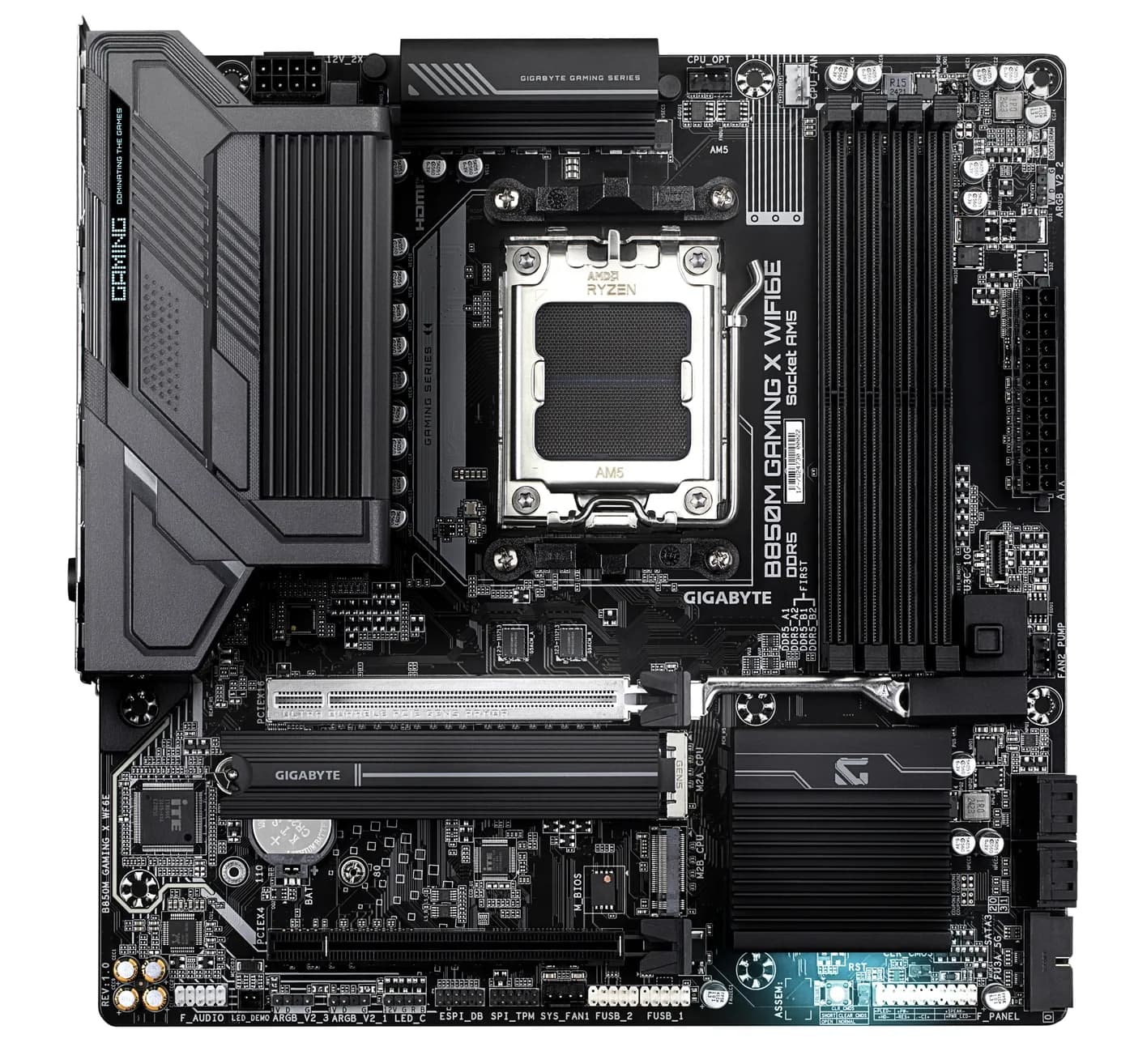GIGABYTE B850M GAMING X WIFI6E AMD B850 Enchufe AM5 Micro ATX 2