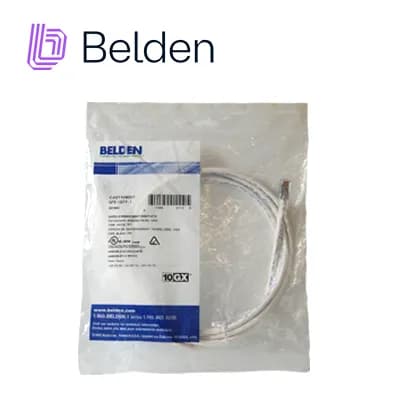 PATCH CORD UTP CAT6A BELDEN CA21109007 / INTERIOR / BLANCO / 4 PARES / 3