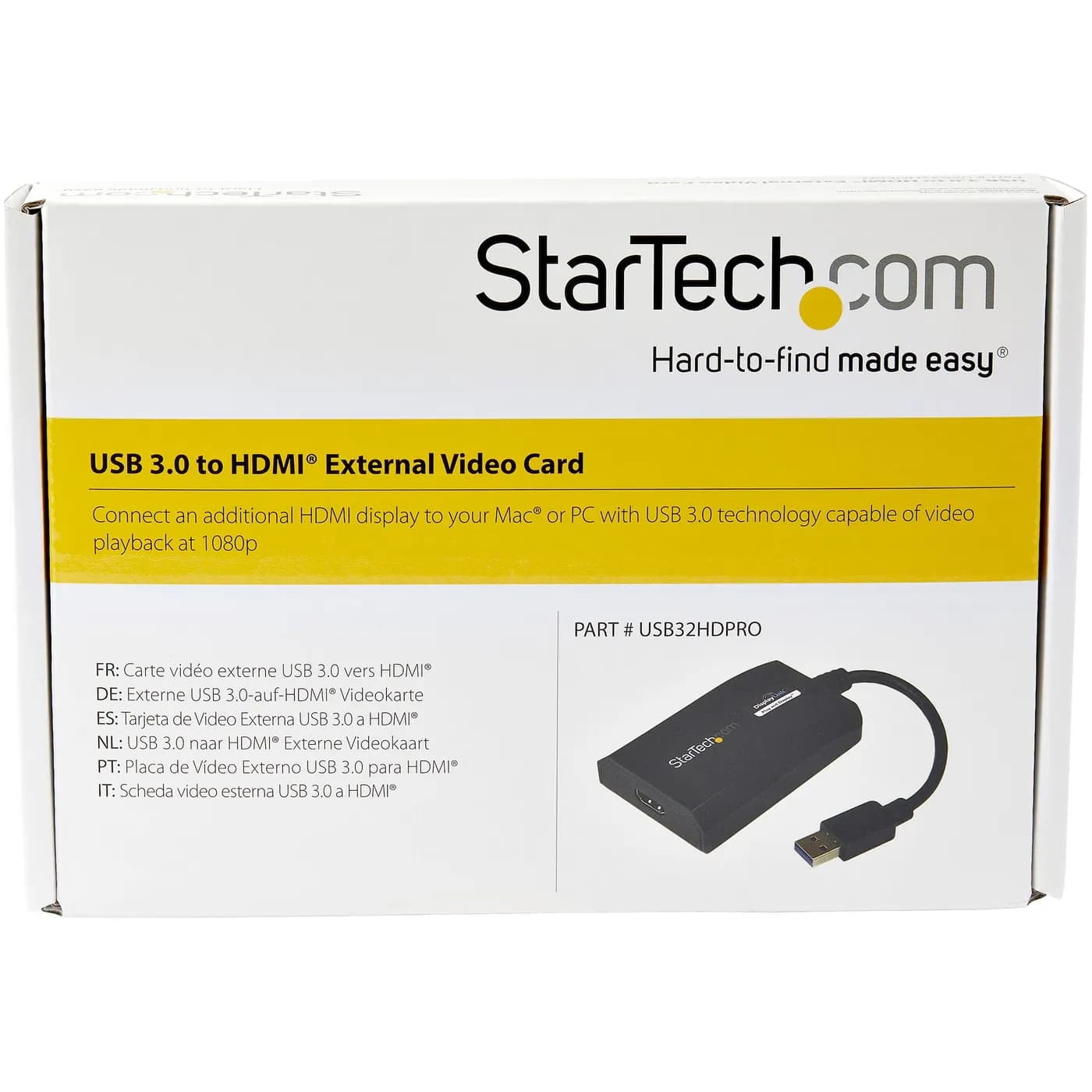 StarTech.com Adaptador Gráfico Externo Multi Monitor USB 3.0 a HDMI HD 4