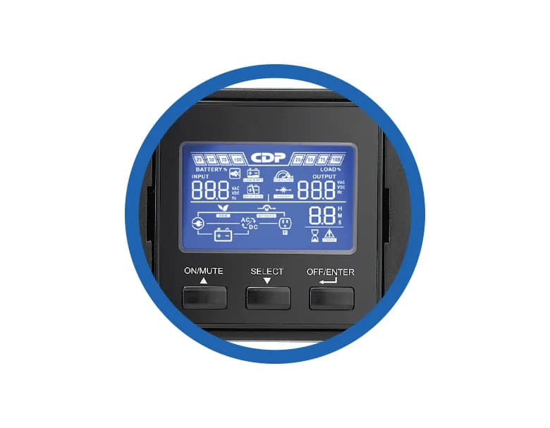 CDP UPO11-1RTAX sistema de alimentación ininterrumpida (UPS) Doble con 3