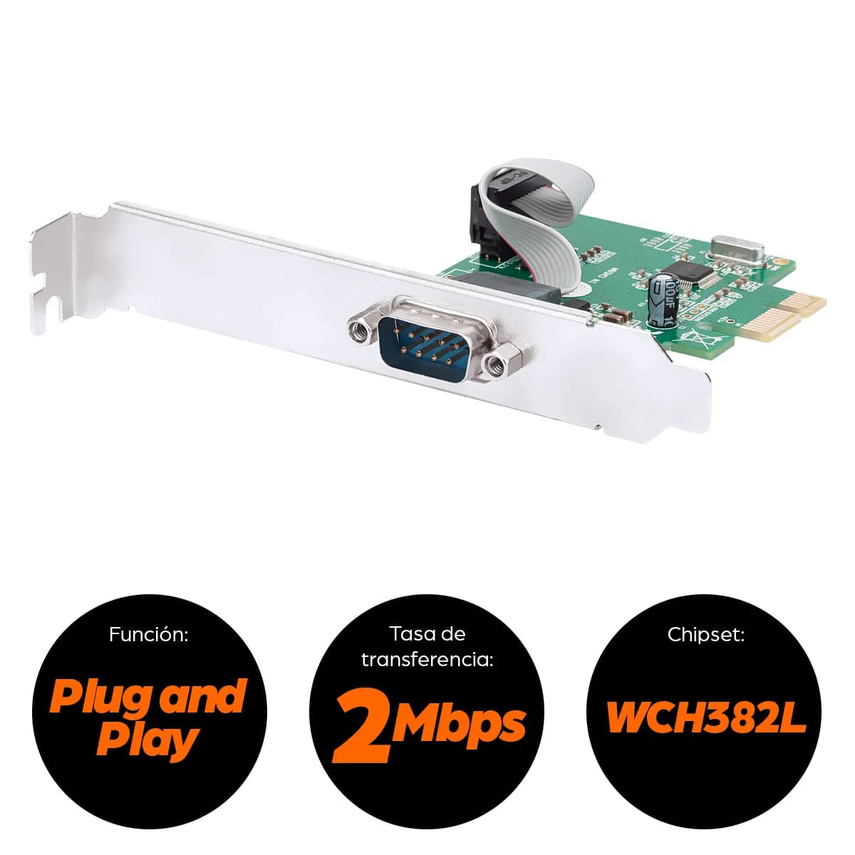 Manhattan Tarjeta Serial PCI Express 10