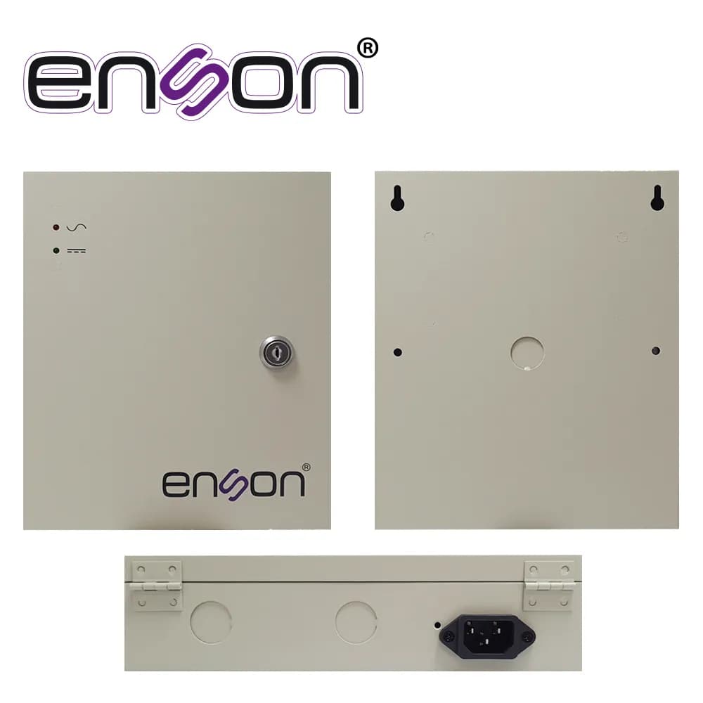 FUENTE DE PODER TIPO CAJA ENSON PSB-1209 12VDC 10A 9 CANALES DE 1.1A C 3