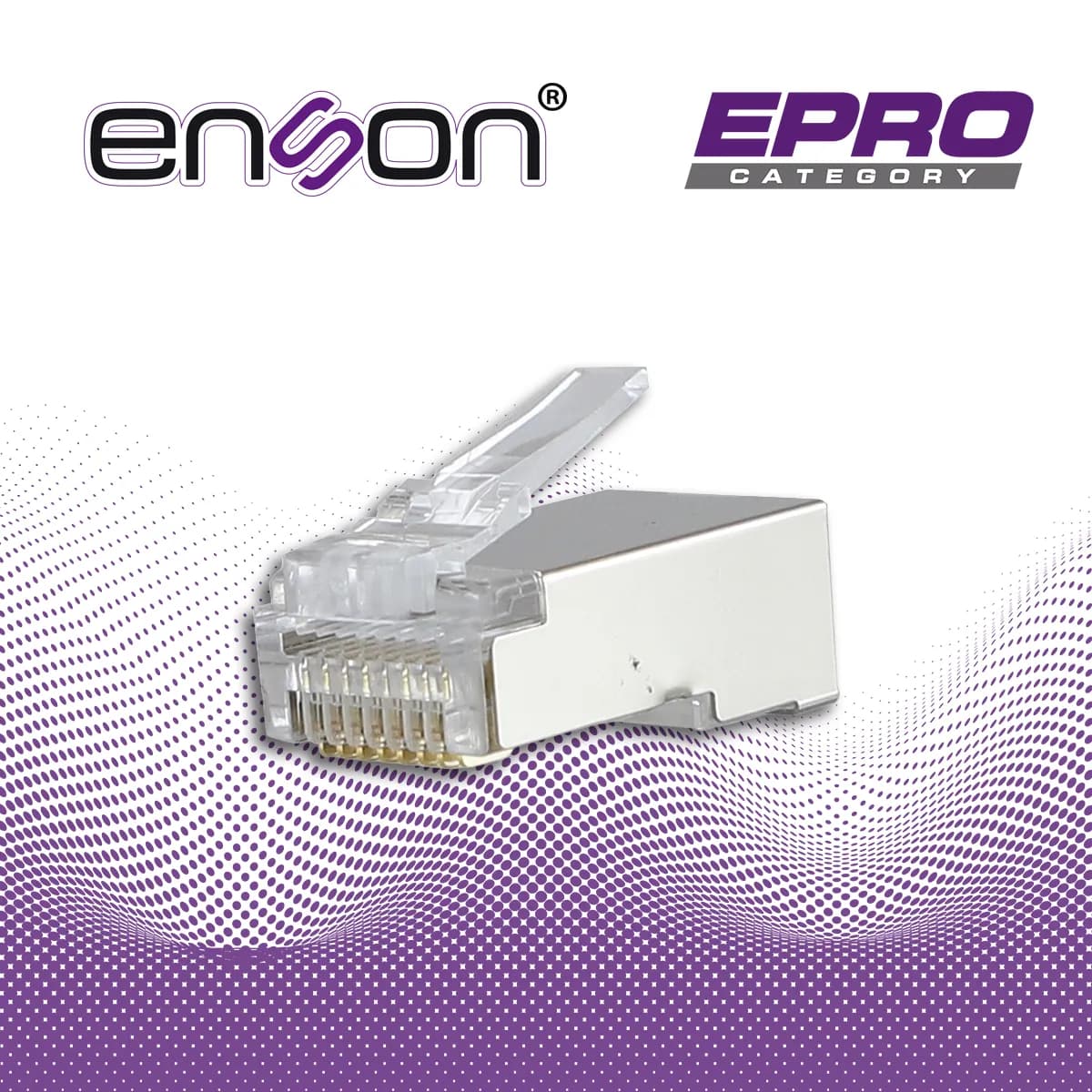 PLUG FACIL PONCHADO BLINDADO ENSON EPRO-SPLUG5E-50 BOTE DE 50 PZS PARA 6