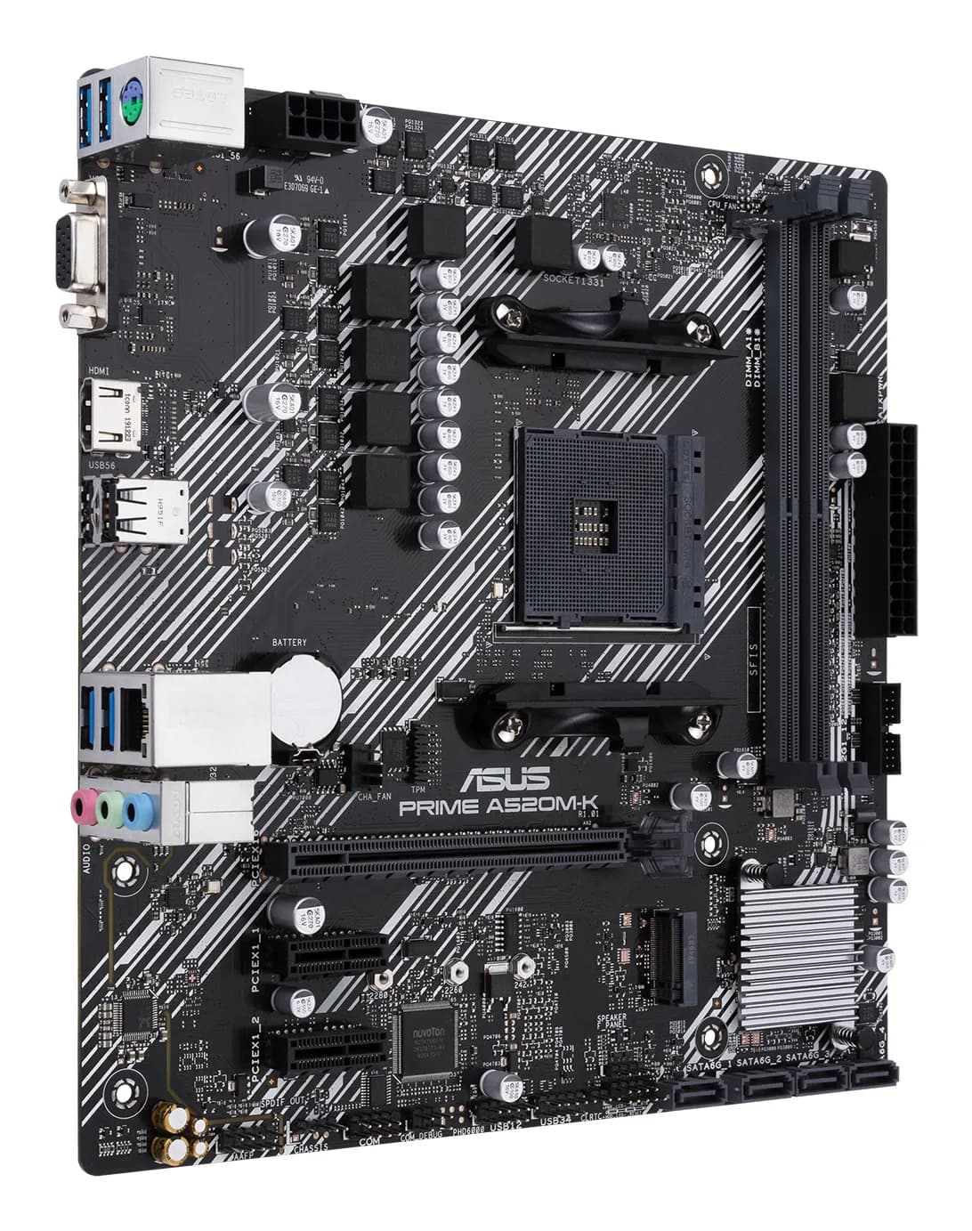 ASUS PRIME A520M-K AMD A520 Enchufe AM4 Micro ATX 3