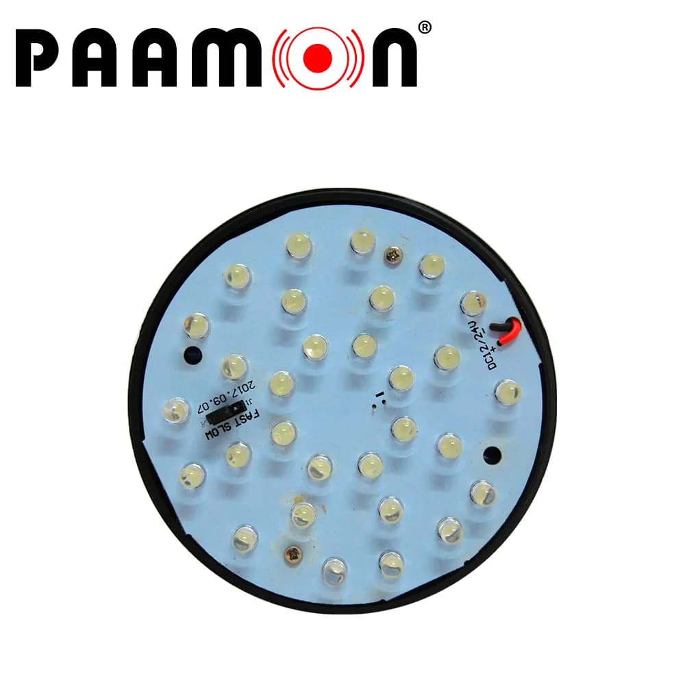 ESTROBO COLOR AMBAR PAAMON PAM-LED3 ULTRA POTENTE CON LEDS INDIVIDUALE 3