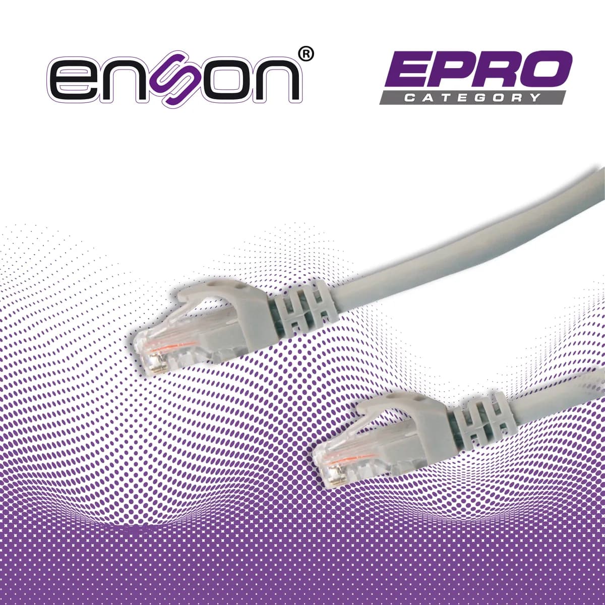 PATCHCORD UTP ENSON P6012G CAT6 120CM GRIS SERIE EPRO 100-II 100 POR C 5