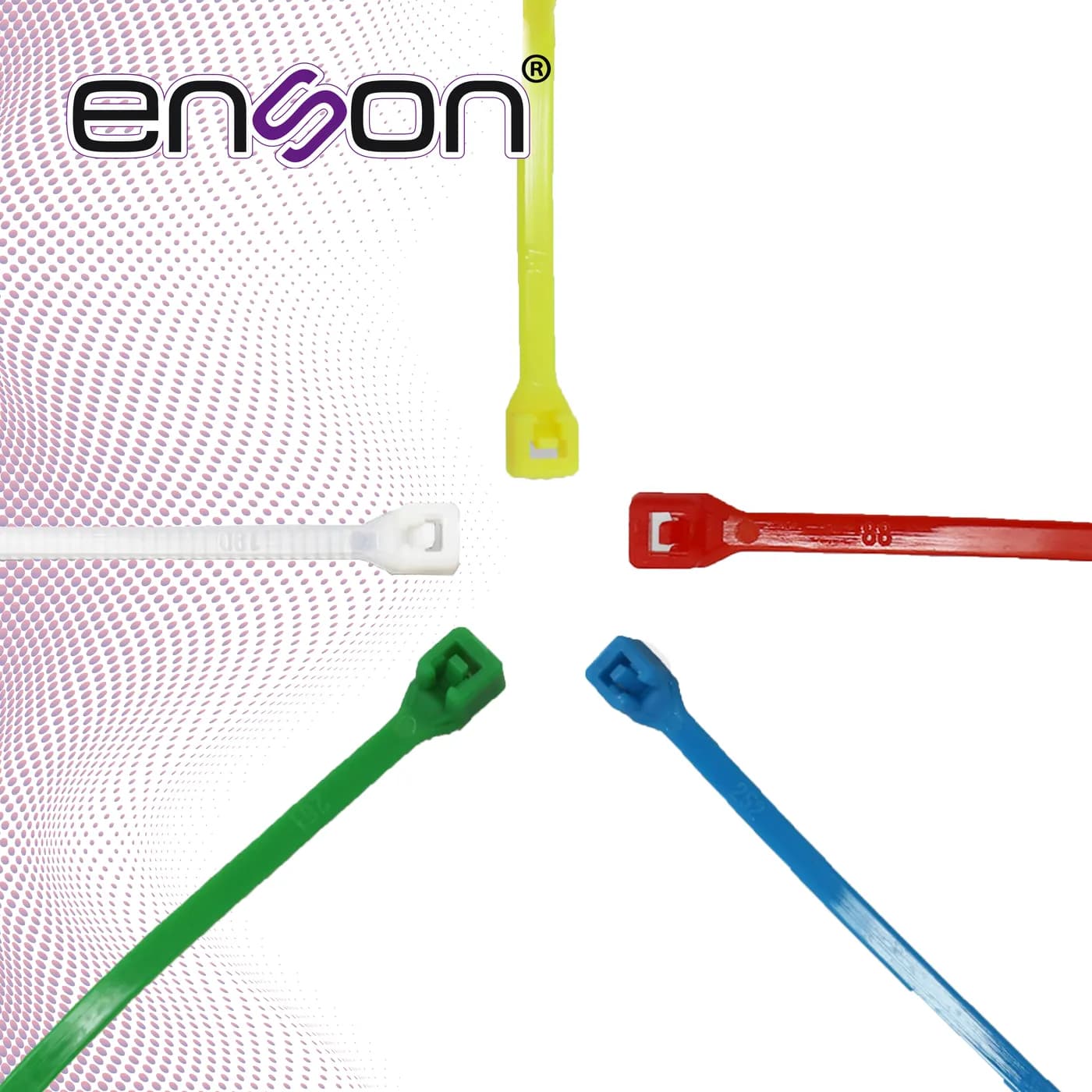 KIT DE CINCHOS DE NYLON ENS-CHKIT2 DE 500 PIEZAS EN 5 COLORES DE 100MM 5