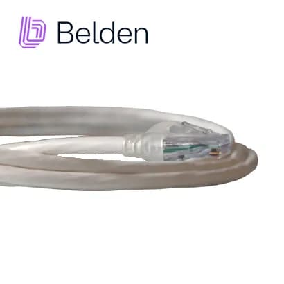 PATCH CORD UTP CAT6A BELDEN CA21109007 / INTERIOR / BLANCO / 4 PARES / 2
