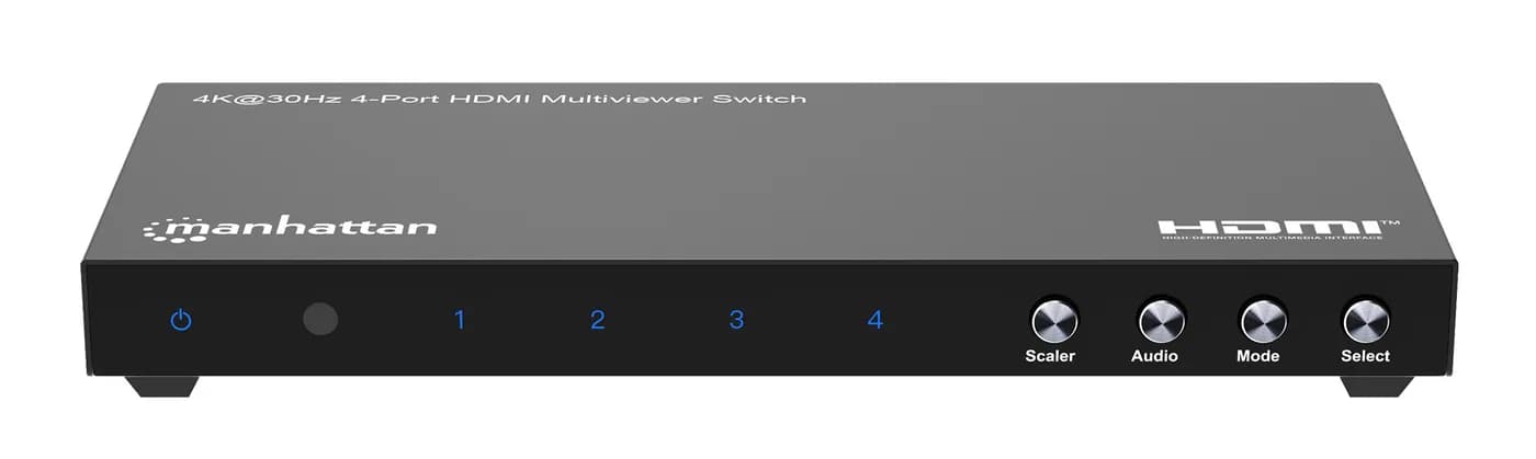 Manhattan Proyecta hasta cuatro fuentes de entrada HDMI en una pantall 7