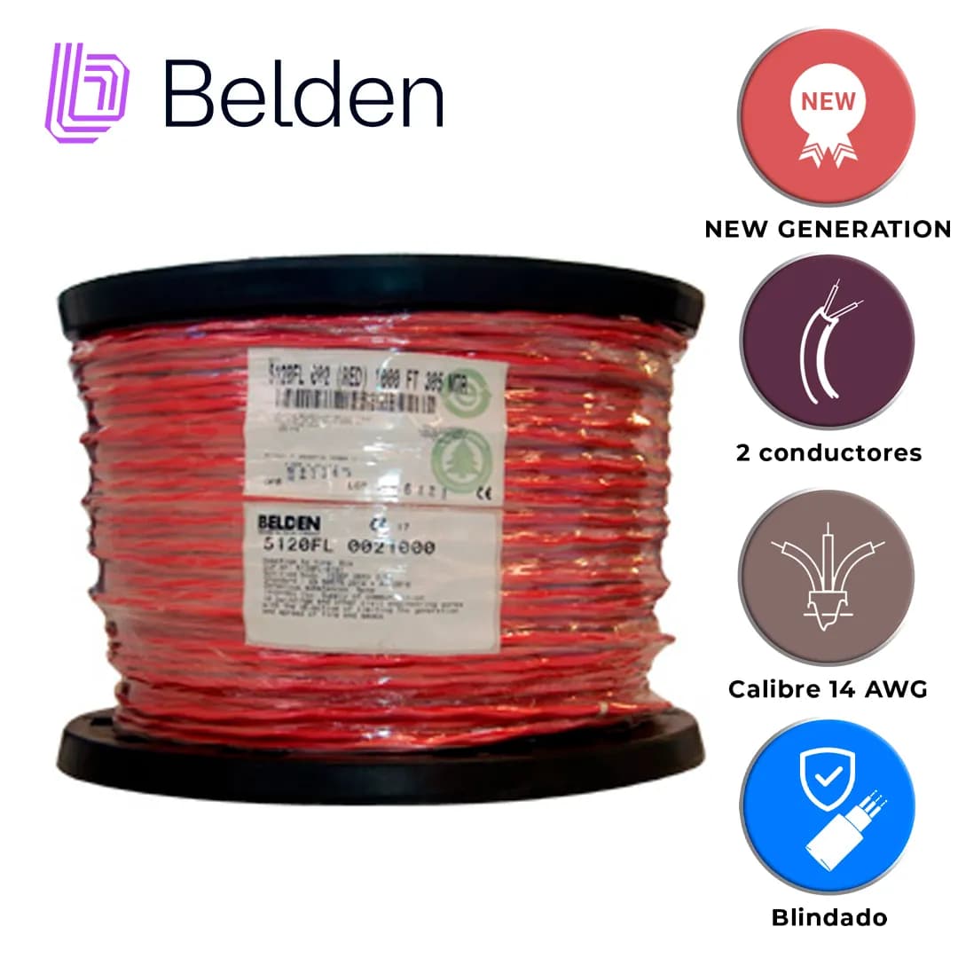 CABLE DE ALARMA CONTRA INCENDIOS BELDEN 5120FL 0021000 / INTERIOR / RO 3