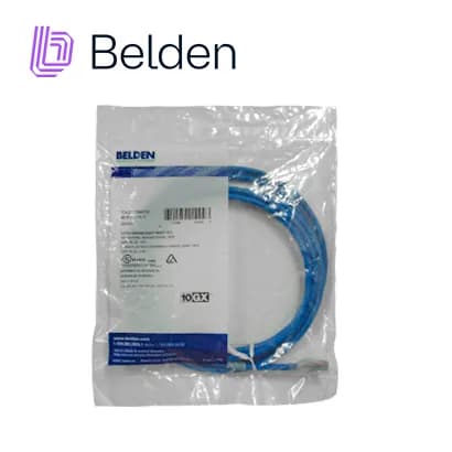 PATCH CORD UTP CAT6A BELDEN CA21106010 / INTERIOR / AZUL / 4 PARES / 2 2