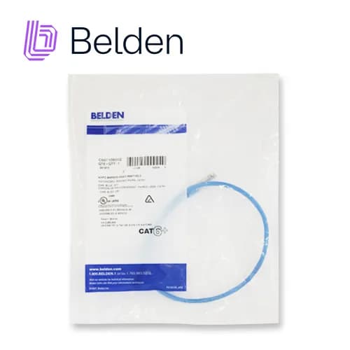 PATCH CORD UTP CAT6+ BELDEN C601106002 / INTERIOR / AZUL / 4 PARES / 2 4