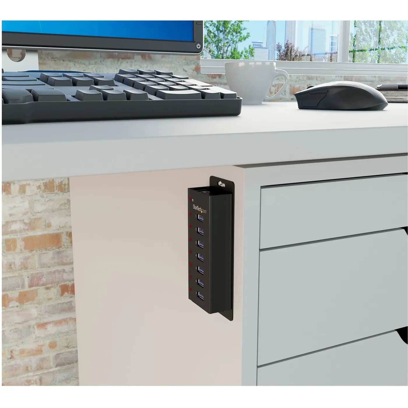 StarTech.com Concentrador USB 3.0 de 7 Puertos con Gabinete de Metal - 4