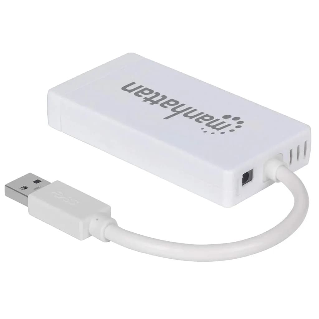 Manhattan Hub de 3 puertos USB 3.0 con Adaptador Gigabit Ethernet 4