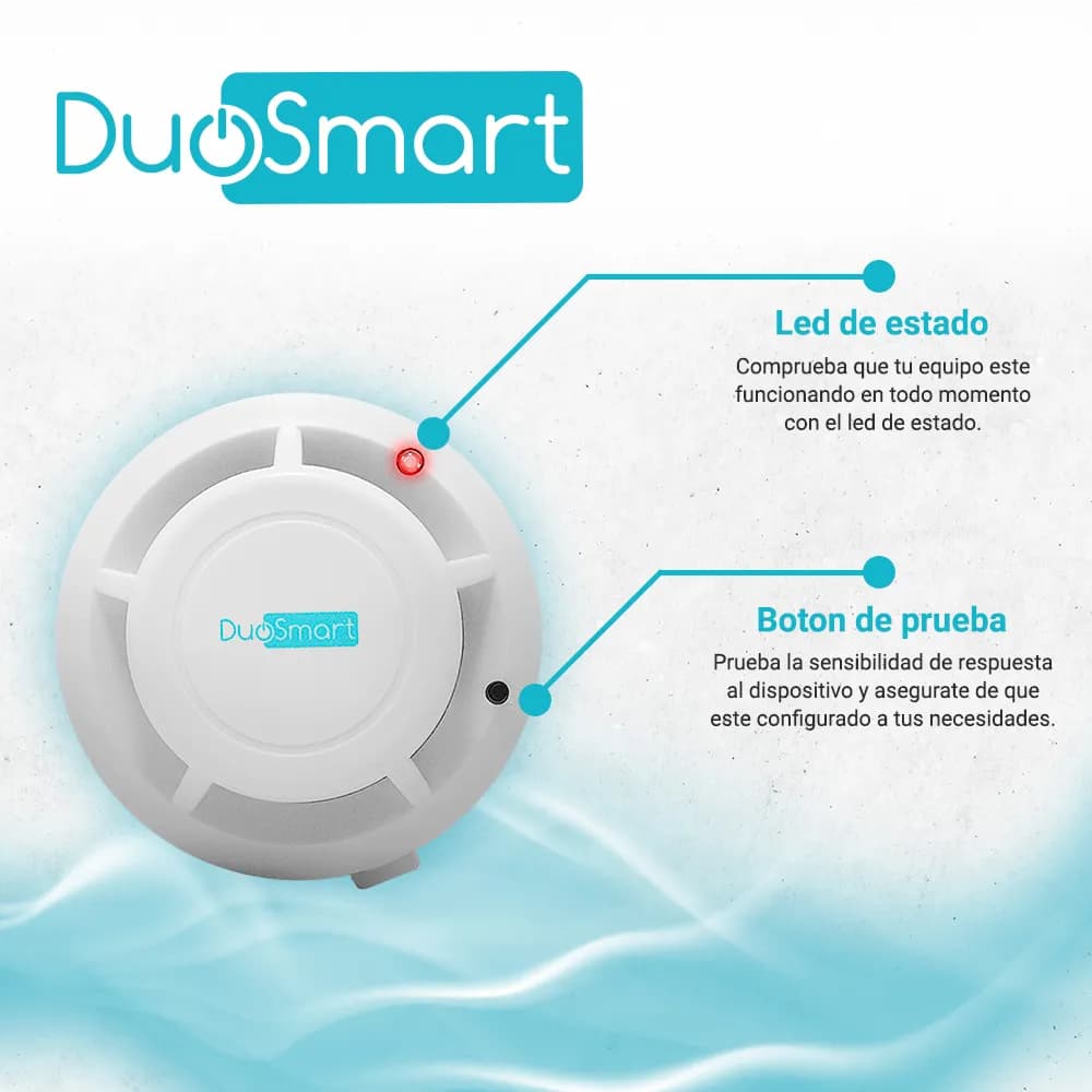 DETECTOR DE HUMO RF SERIE C 433.92 DUOSMART CSMD1 **COMPATIBLE CON PAN 4