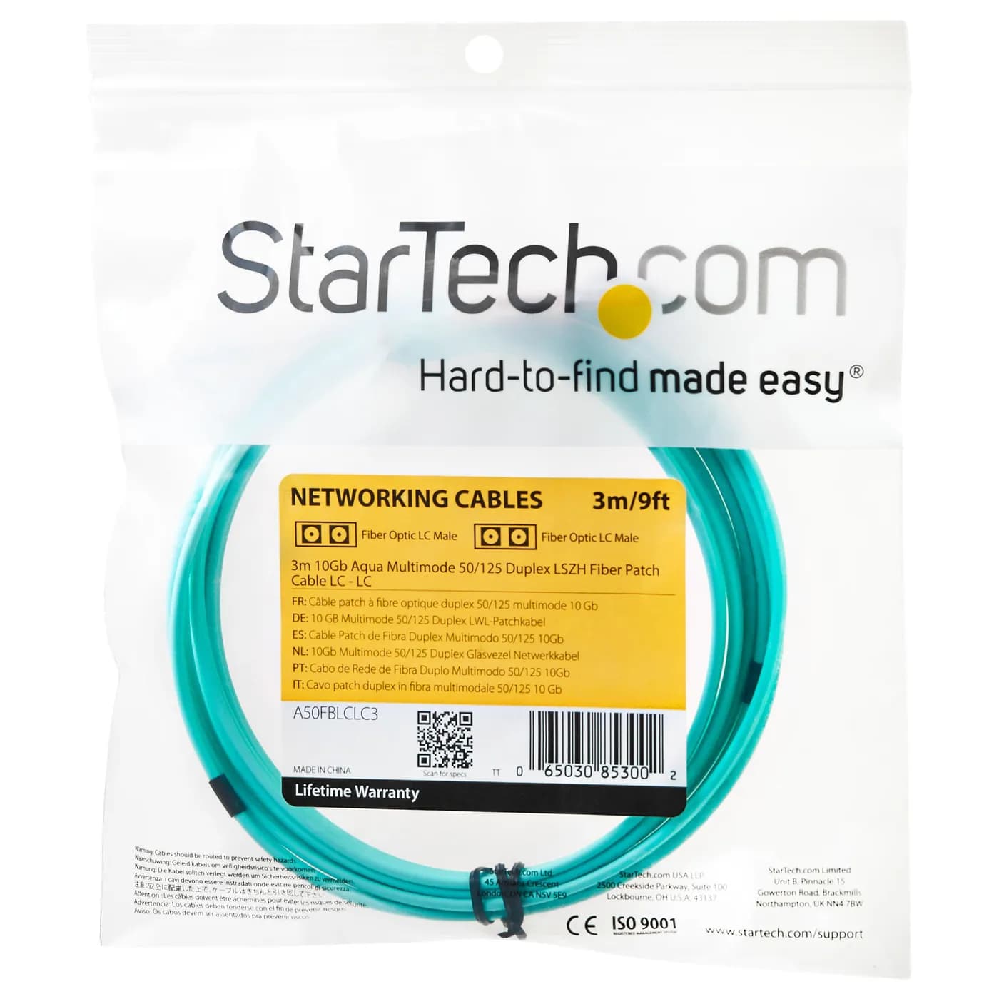 StarTech.com Cable de 3m de Fibra Óptica Multimodo OM3 LC a LC UPC - F 4