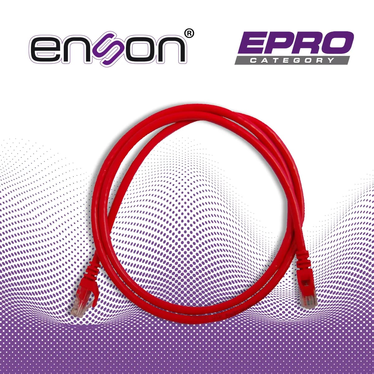 PATCHCORD UTP ENSON P6012R CAT6 120CM ROJO SERIE EPRO 100-II 100 POR C 4
