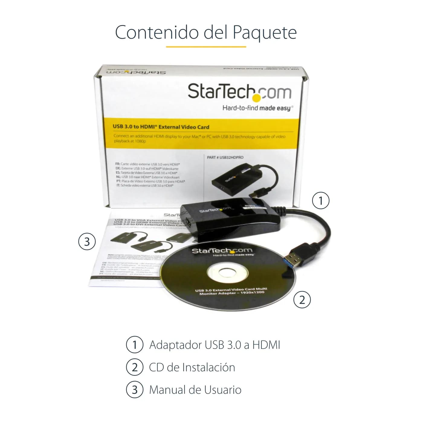 StarTech.com Adaptador Gráfico Externo Multi Monitor USB 3.0 a HDMI HD 11