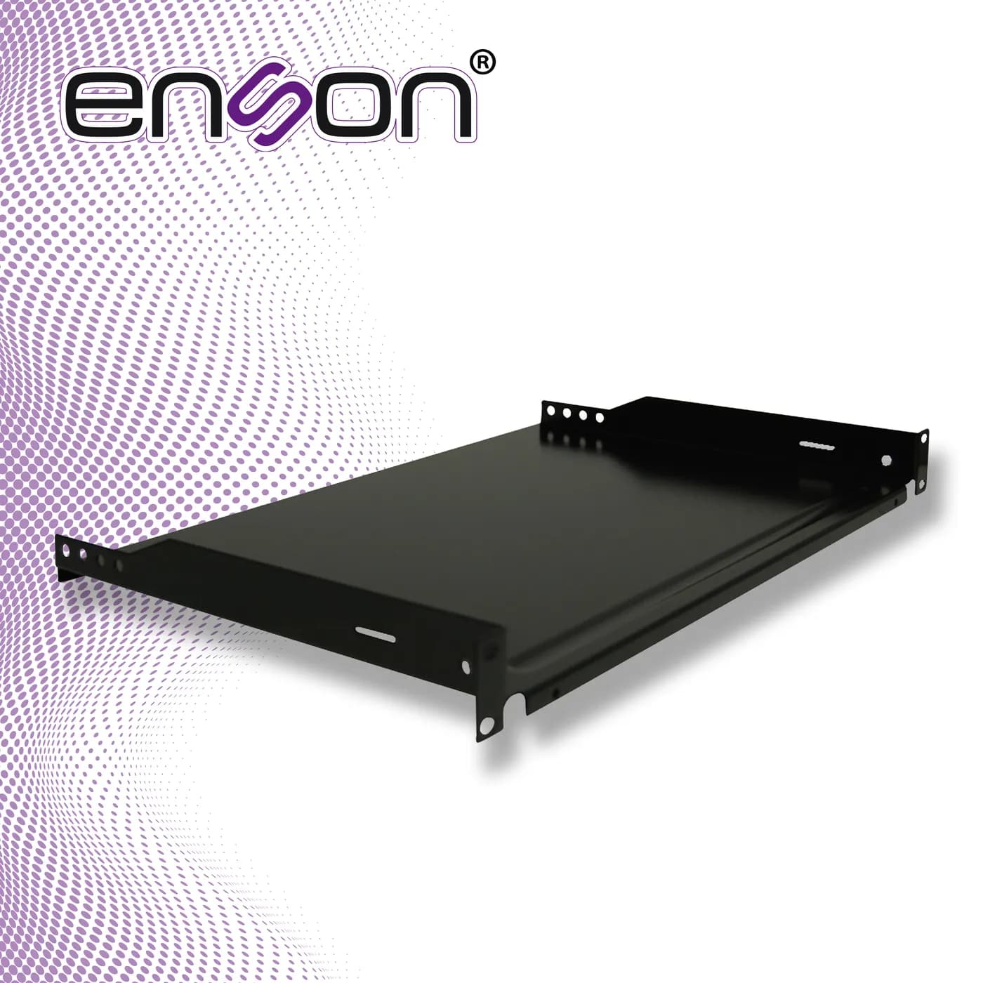 CHAROLA PARA RACK ENSON ENS-RTR1U FIJACION FRONTAL A DOS PUNTOS SOLIDA 5