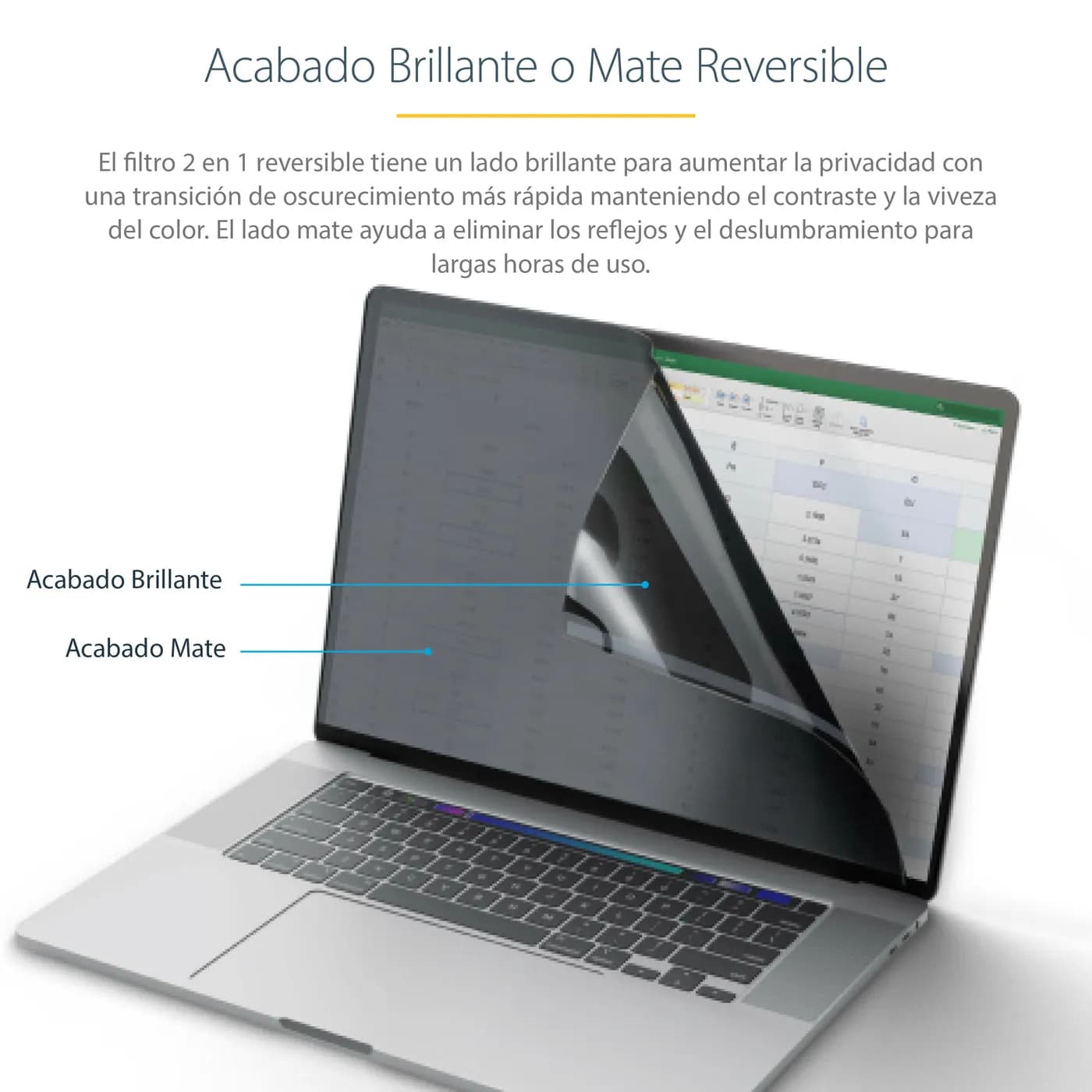 StarTech.com Filtro de Privacidad para Macbook Pro 21/23 o Laptops de  10