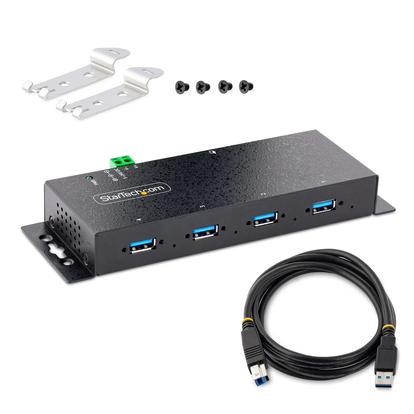 StarTech.com 5G4AINDNP-USB-A-HUB nodo concentrador USB 3.2 Gen 1 (3.1  8