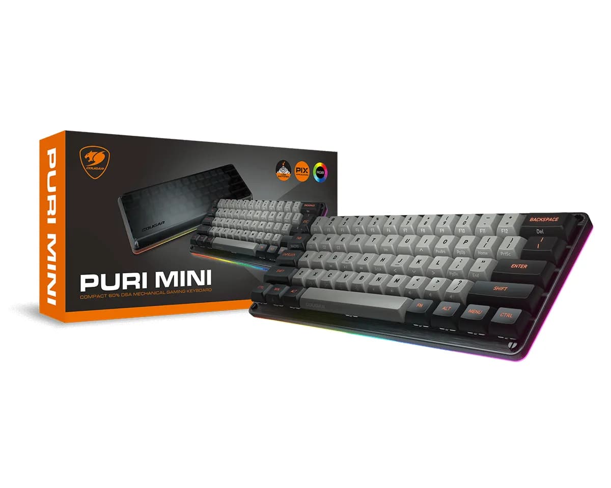 COUGAR PURI MINI teclado Juego USB QWERTY Inglés Negro 11
