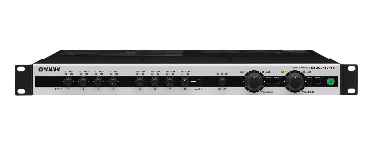 Mezclador Amplificador / 2 zonas / 120W a 70/100V / 100W a 8Ω / DSP In 2