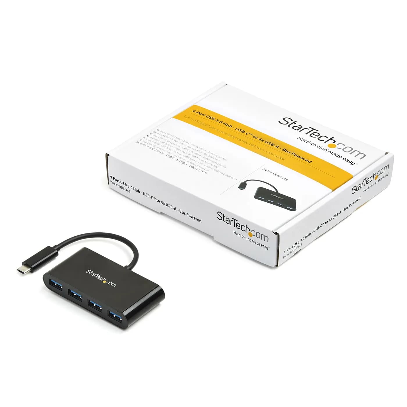 StarTech.com Hub Concentrador USB 3.0 (5Gbps) de 4 Puertos - USB-C a 4 5