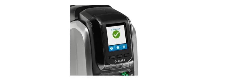Zebra ZC300 impresora de tarjeta plástica Pintar por sublimación/Trans 4