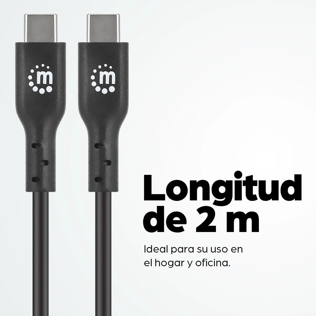 Manhattan 354875 cable USB USB 2.0 2 m USB C 0.48 Gbit/s Negro 9