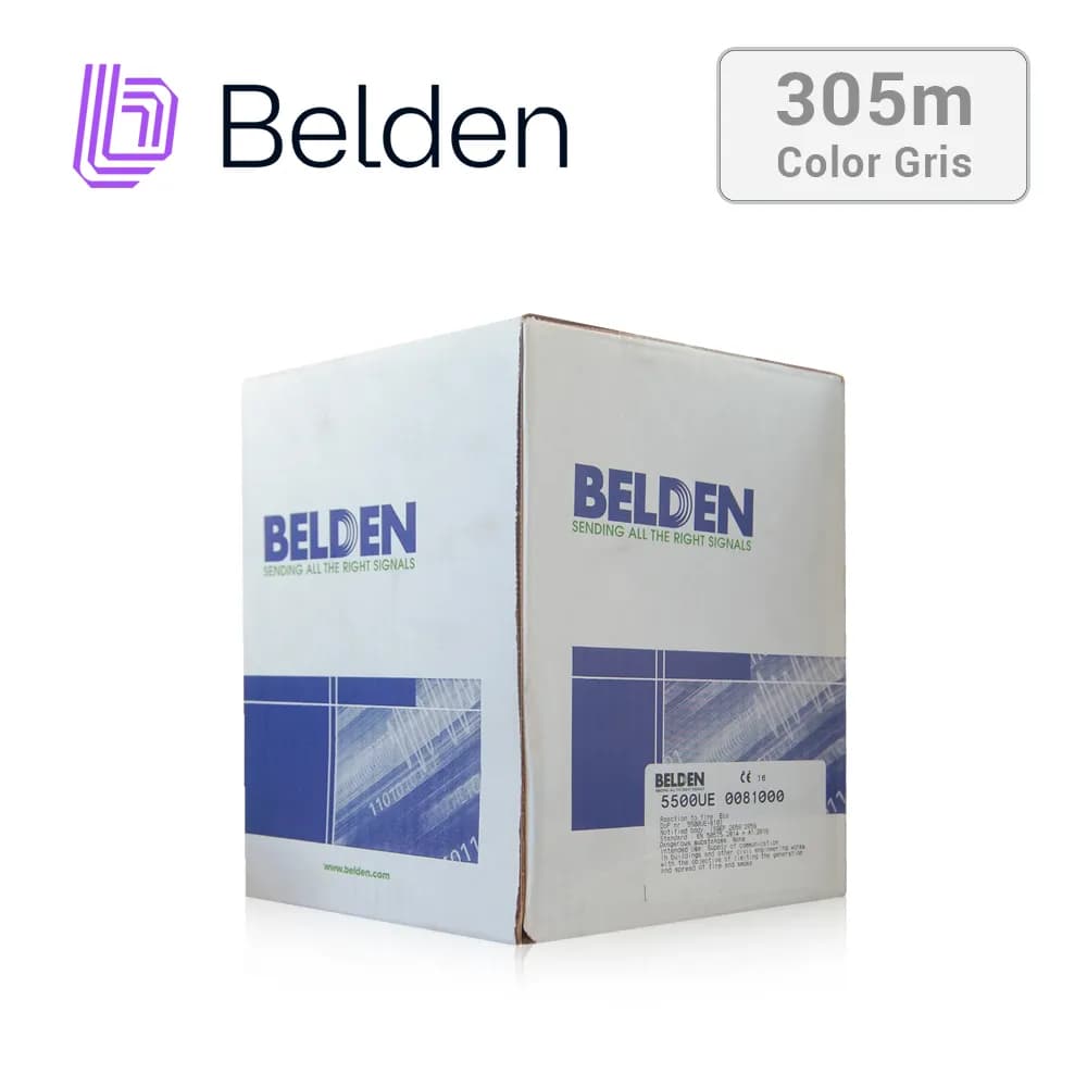 CABLE DE SEGURIDAD Y SONIDO BELDEN 5500UE 0081000 / INTERIOR / GRIS /  4