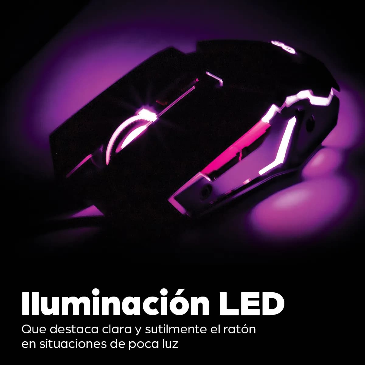 Manhattan Mouse óptico Gaming LED con cable 8
