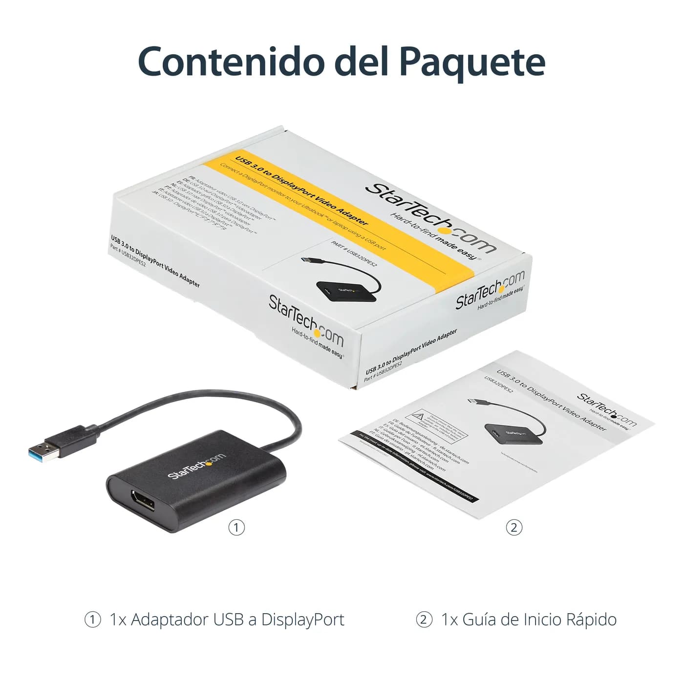 StarTech.com Adaptador USB 3.0 a DisplayPort - 4K 30Hz - Adaptador de  11