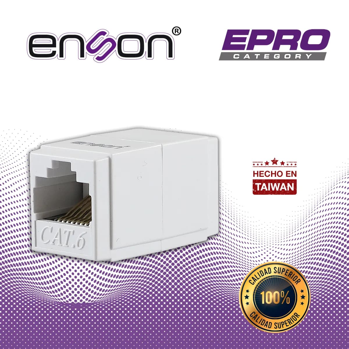 COPLE RJ45 ENSON EPRO-COP6 HEMBRA-HEMBRA CAT6 IDEAL PARA UNIR DE DOS S 4