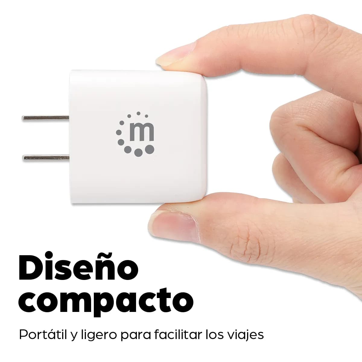 Manhattan 406291 adaptador e inversor de corriente Interior 20 W Blanc 15