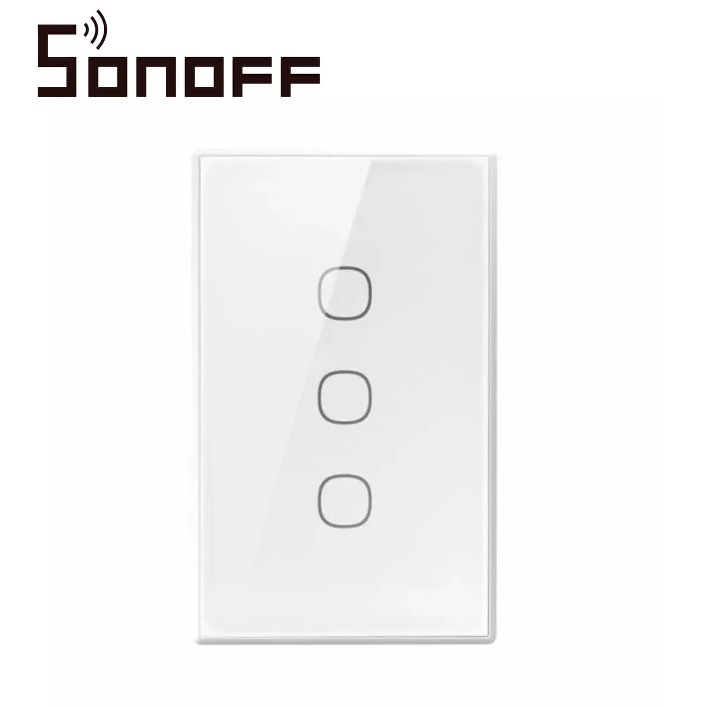APAGADOR DE PARED TOUCH TX GEN2 SONOFF T6-3C-120M / 3CH ON/OFF INALAMB 3