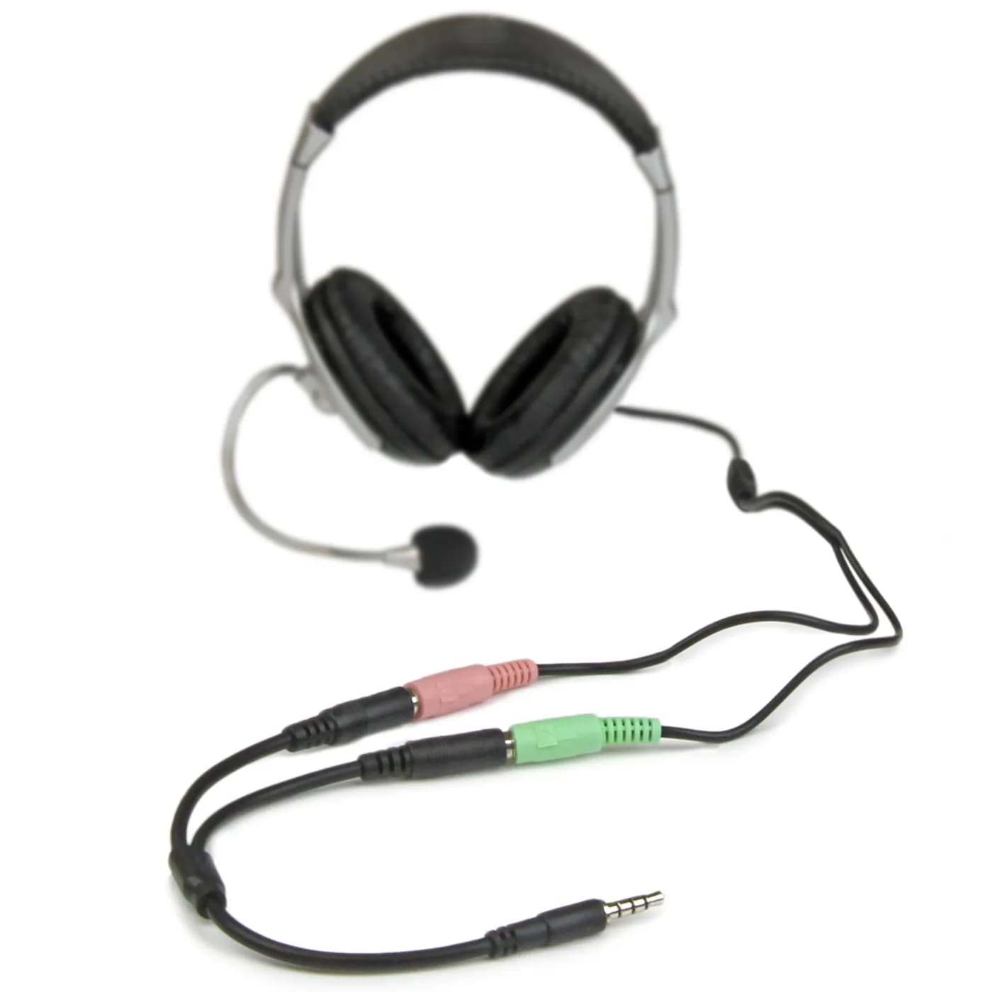 StarTech.com Adaptador de Diadema Mini-Jack 3.5mm 4 pines a Conectores 3