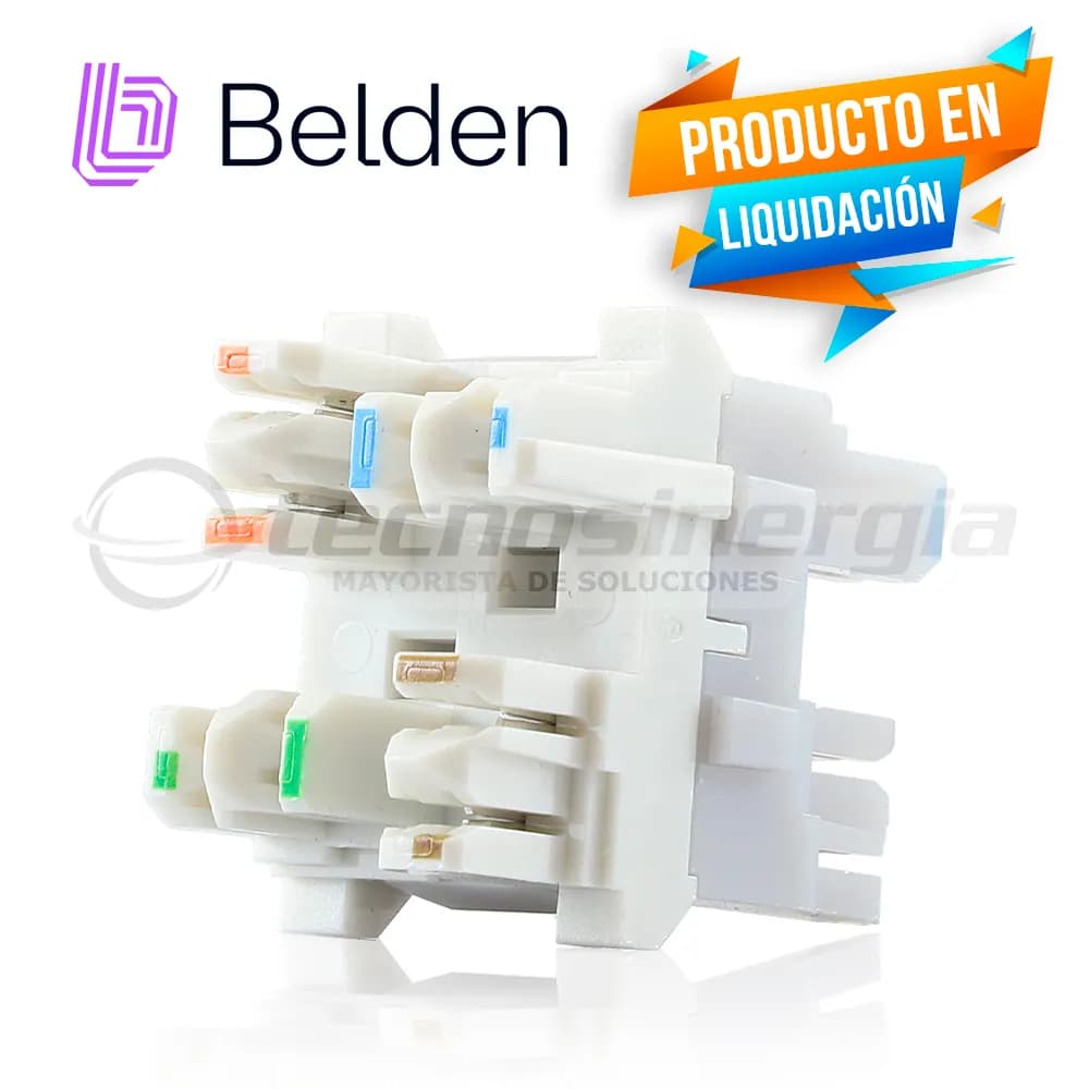 BLOQUE DE CONEXION 4 PARES BELDEN AX104139 CAT 6A 10GX TERMINACION 568 5