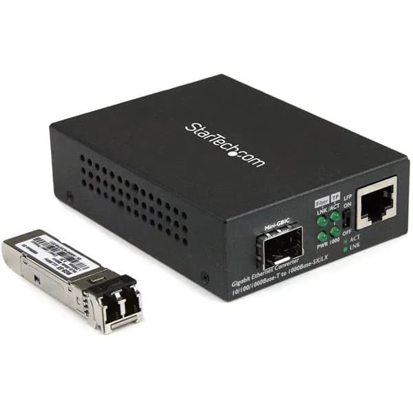 StarTech.com Convertidor Compacto de Medios Ethernet Gigabit a Fibra M 2