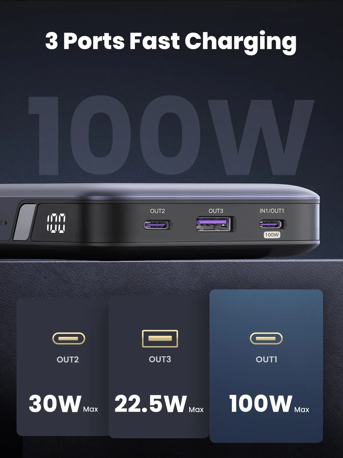 Ugreen 25188 batería externa 20000 mAh Gris 5